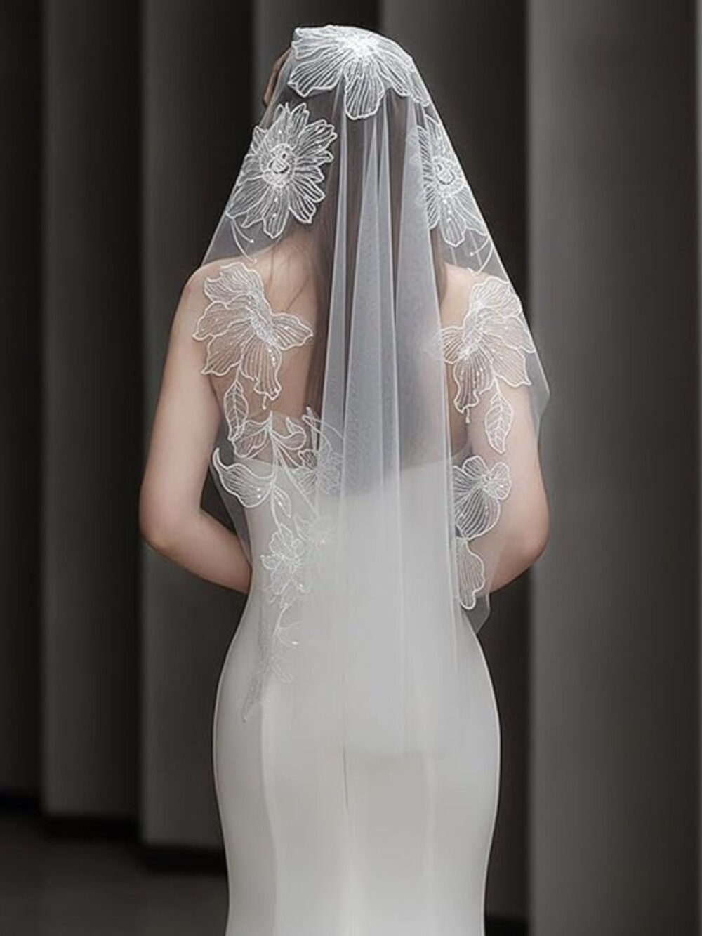 Bridal Veil  Fingertip Soft Tulle Lace